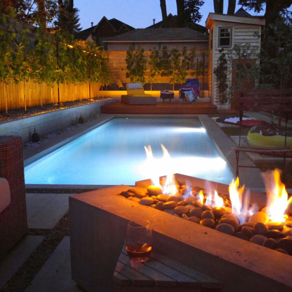 fire swimming pool